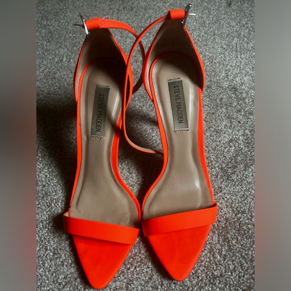 Coral Steve Madden Strappy Heels
